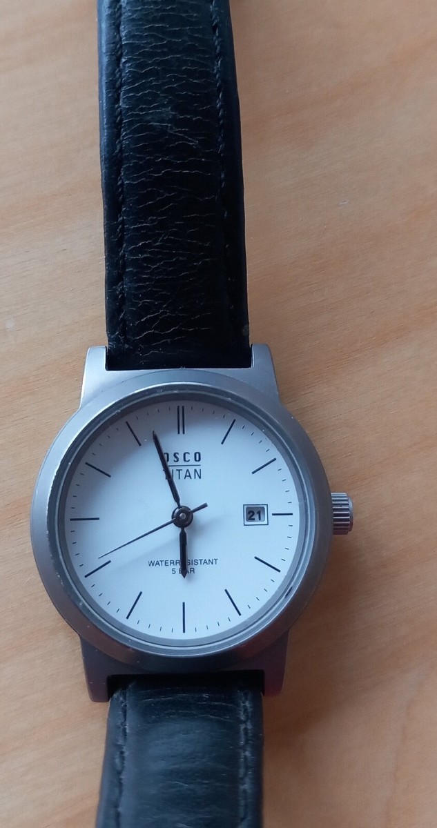 Damen-Armbanduhr, Osco Titan, silber, gebraucht