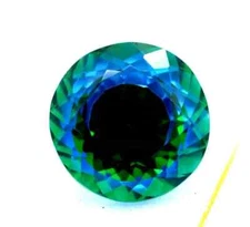 Pitambari Sapphire Round Cut Natural 19.25 Ct Bi-Colour Certified Loose Gemstone