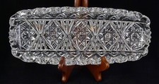 Hawkes ABP American Brilliant Period Cut Glass Tray - Signed