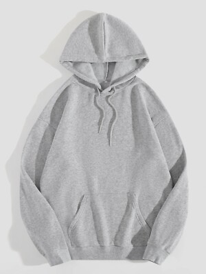 Men's Pullover Hoodie Warm Fleece Sweatshirt Jumper Sweater Jacket Hood Pockets