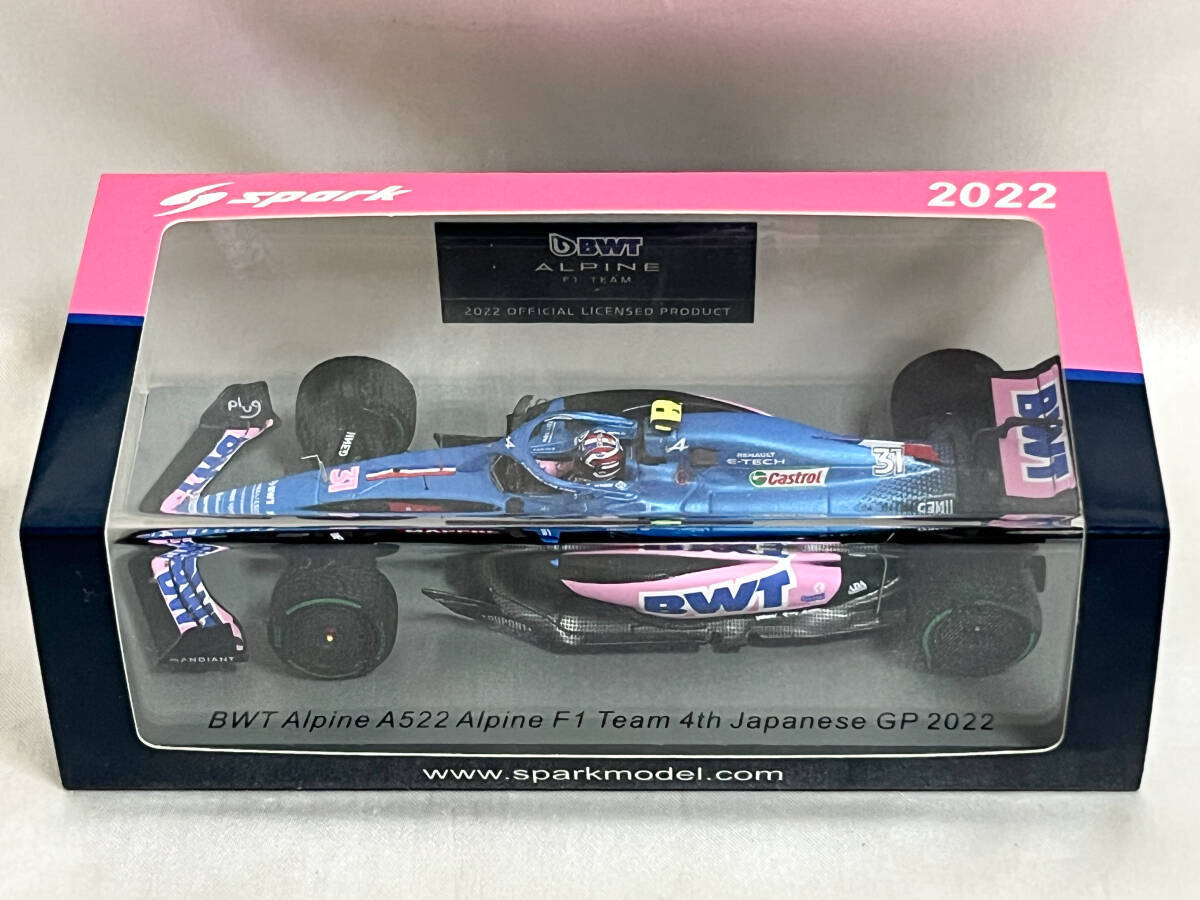 スパーク 1/43 アルピーヌ A522 オコン 2022 日本GP4位 スパーク 1/43 アルピーヌ A522 オコン 2022 日本GP4位 Spark 1