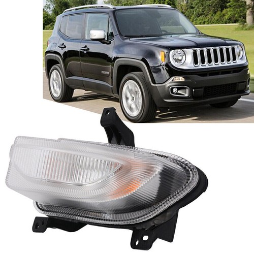 Front Park & Turn Signal Lights For Jeep Renegade (2015-2018) - Left & Right Set, Yellow/White