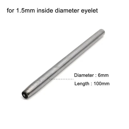 1mm-10mm Bördel Stanze Werkzeug Stab Ösen Tüllen Ring Luftloch Halbhohlniete - Bild 11 von 21