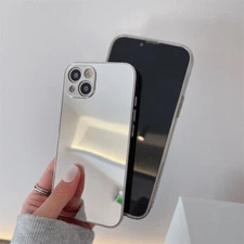 For iPhone 17 Pro Max 16 15 14 13 12 11 X 7+ Shockproof Mirror Glossy Phone Case