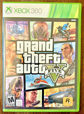 Grand Theft Auto 5 V Xbox 360 CIB Complete Map Poster, Nice Copy