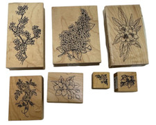 NEW Floral flower RUBBER STAMPS craft scrapbook cardmaking ART cherry blossom