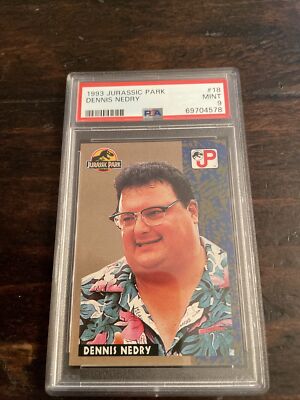 JURASSIC PARK 1993 Topps Trading Cards - #18 Dennis Nedry / Wayne