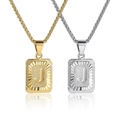 Gold Plated Initial Letter Pendant 