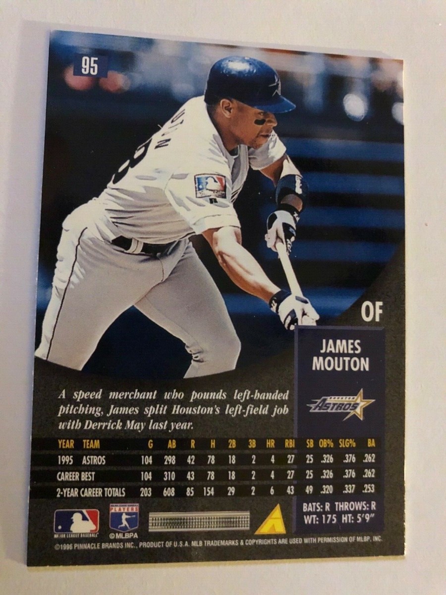 1996 Pinnacle #95 Astros James Mouton Baseball Card | eBay