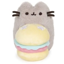 Gund NEW Pusheen HAMBURGER Plush 10th Anniversary Limited Ed 9.5-Inch Cat Kitty