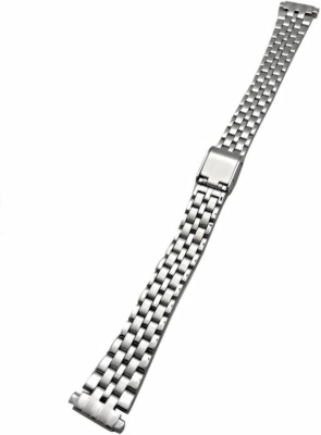 12-16Mm Metal Stainless Steel Watchband | Women'S Silver Tone Bracelet Watchs...