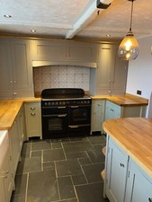 Handmade Freestanding Kitchen  Oak Worktops, Shaker Style Doors – Built to Order