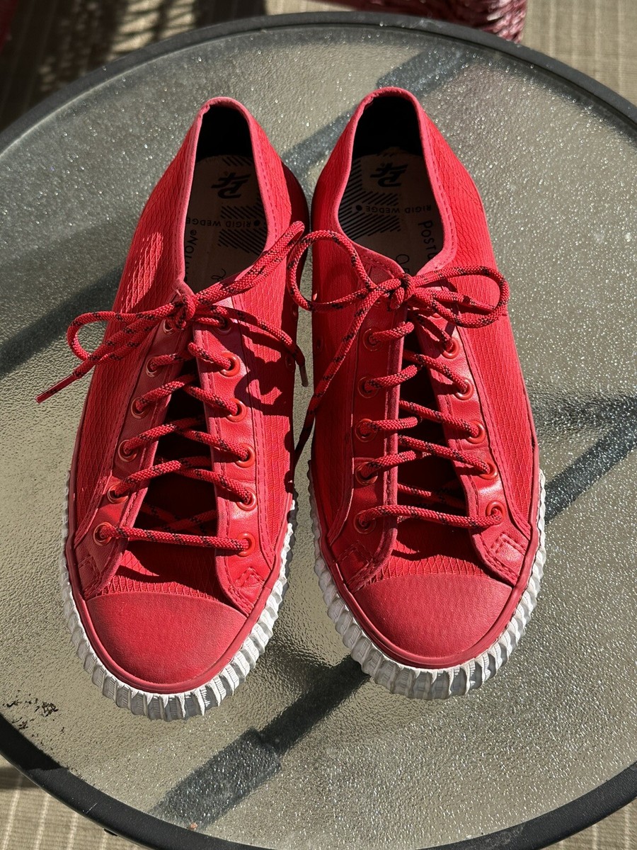 PF Flyers Center Lo Casual Sneakers Red Shoe Laces Women's Size US 10 Men’s 