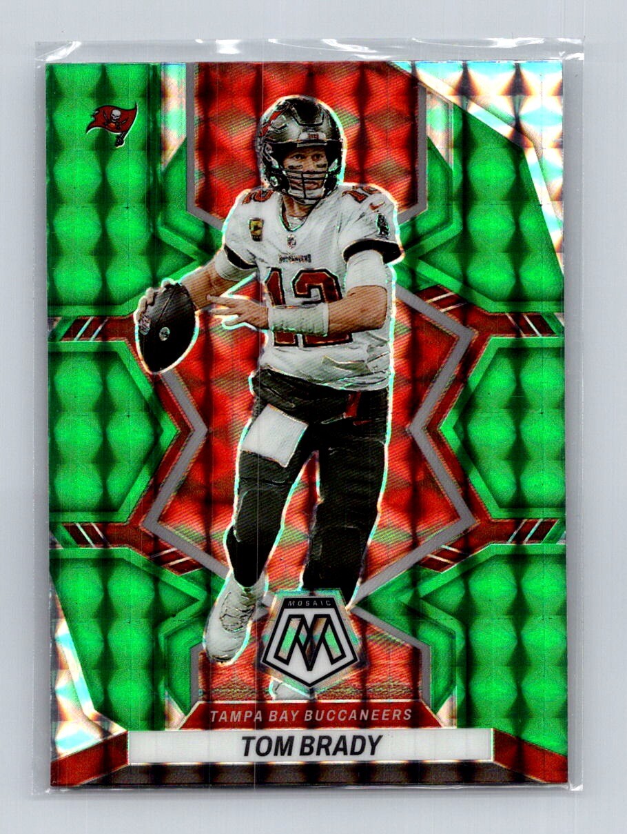 2022 Panini Mosaic #182 Mosaic Green Tom Brady Tampa Bay Buccaneers
