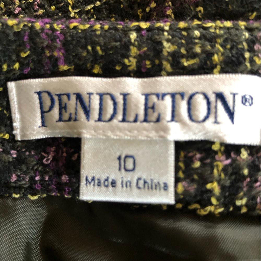 Pendleton wool blend lined midi skirt - image 3