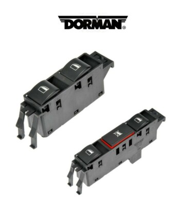 Dorman Set of 2 Power Window Switches New Black for BMW 320i 323i 328i 330xi 