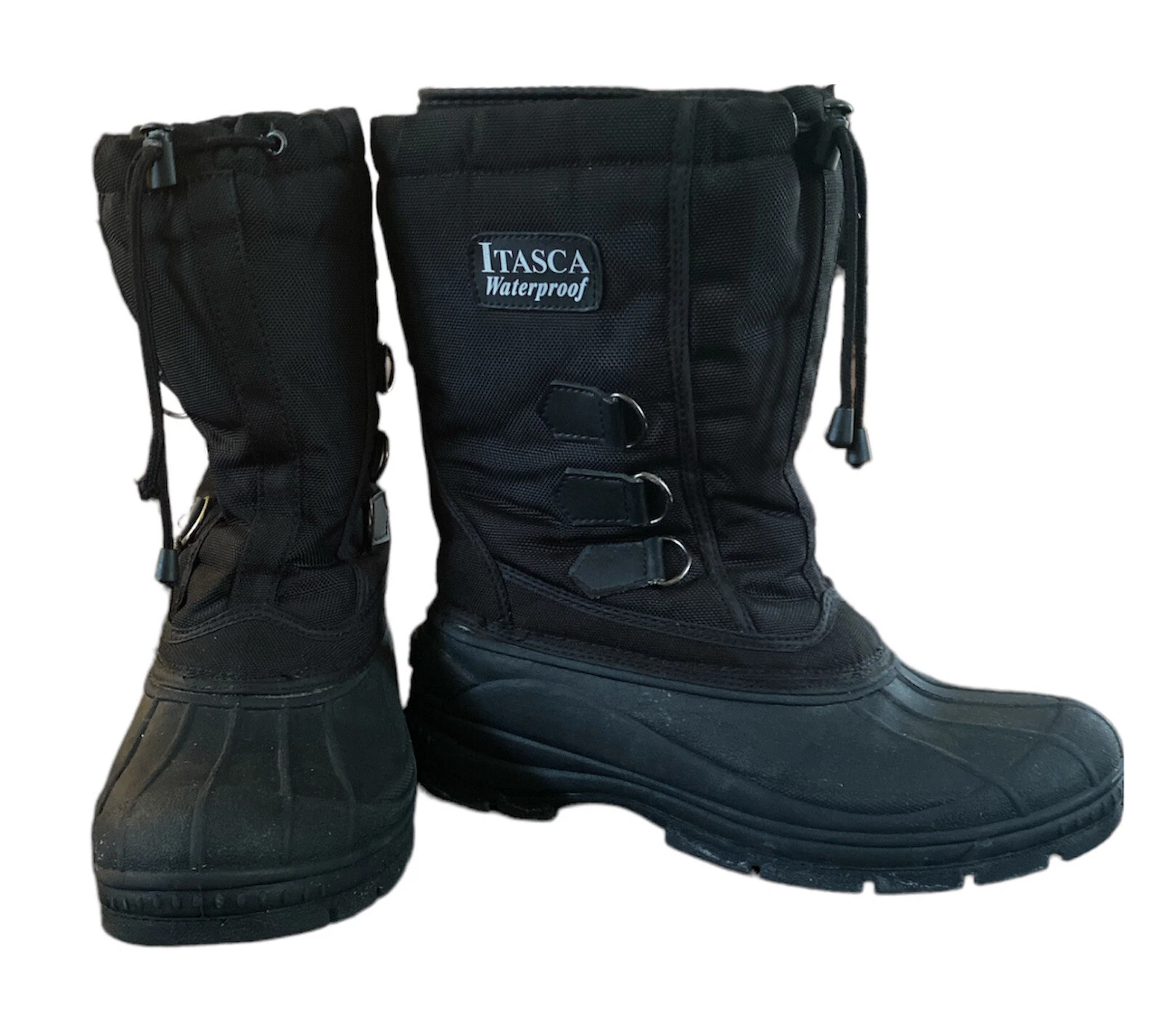 itasca mens Black waterproof snowboots Size 12
