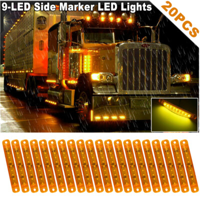 Led Marker Lights HEHEMM 10 X 3 LED Car Side Marker Lights Clearance Lamps Trailer Truck Bus Car Light 12V 24V-in Wire Connectors - Foto 4