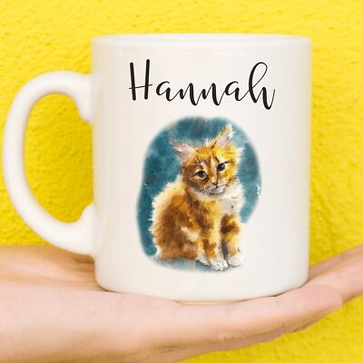Personalisierte Katze Tasse | Kätzchen Geschenke | Geschenke für Katzenliebhaber | Geburtstagstasse
