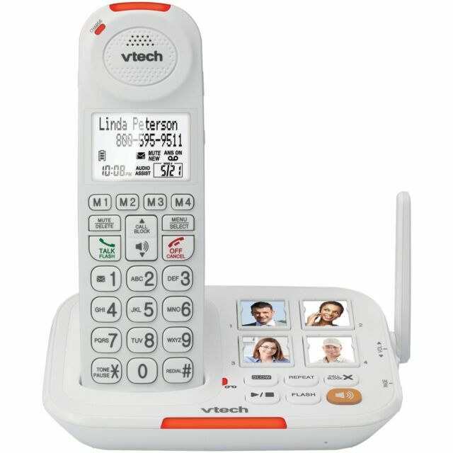 VTech Amplified Senior Cordless Phone w/ Answering Machine, Call Block,90dB Ring