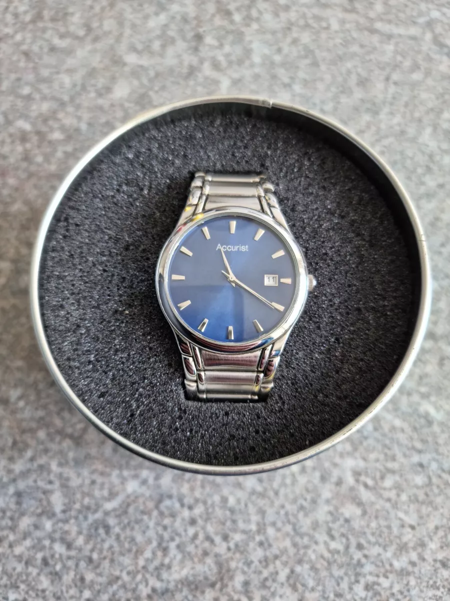 ACCURIST BLUE DIAL WATCH. eBay