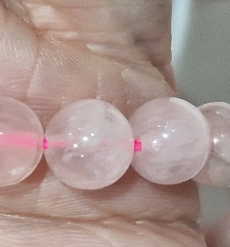 x7 hebras semipreciosas cuentas de piedras preciosas de cuarzo rosa piedras artesanales - 4 mm a 10 mm - Imagen 4 de 7