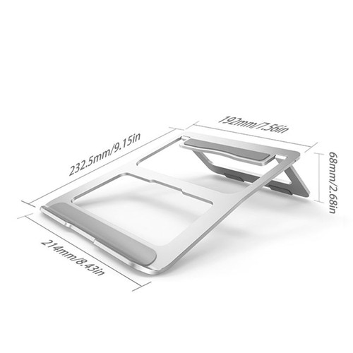 Laptop Stand Adjustable Aluminum Alloy Notebook Stand for 12-15.6" Laptop Holder - Photo 8/12