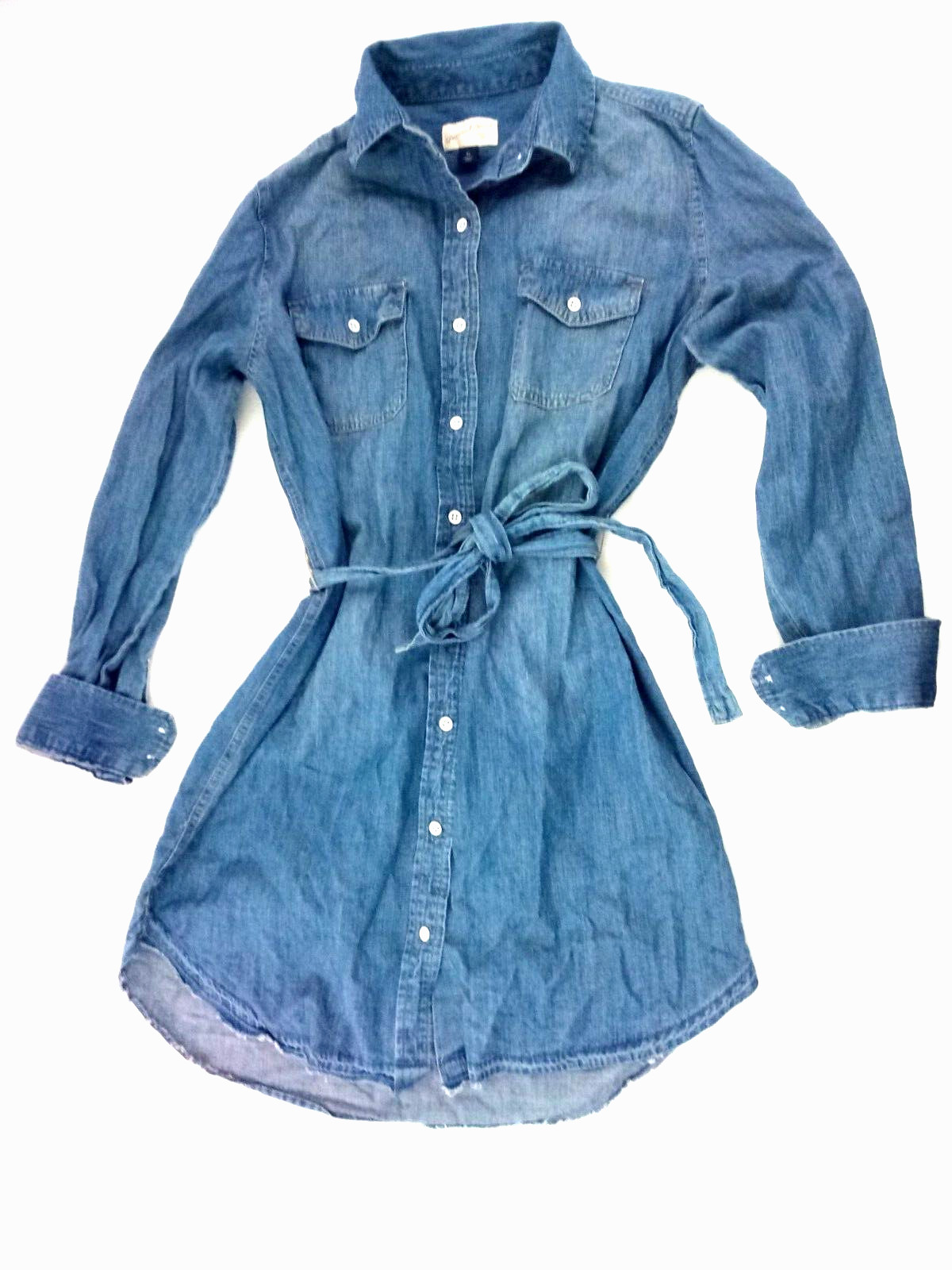 Universal Thread Cotton Button Down Mini Rough He… - image 1