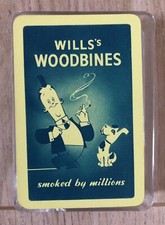 Pack of Vintage Wills’s Woodbine Cigarettes Playing Cards - Smoked by millions