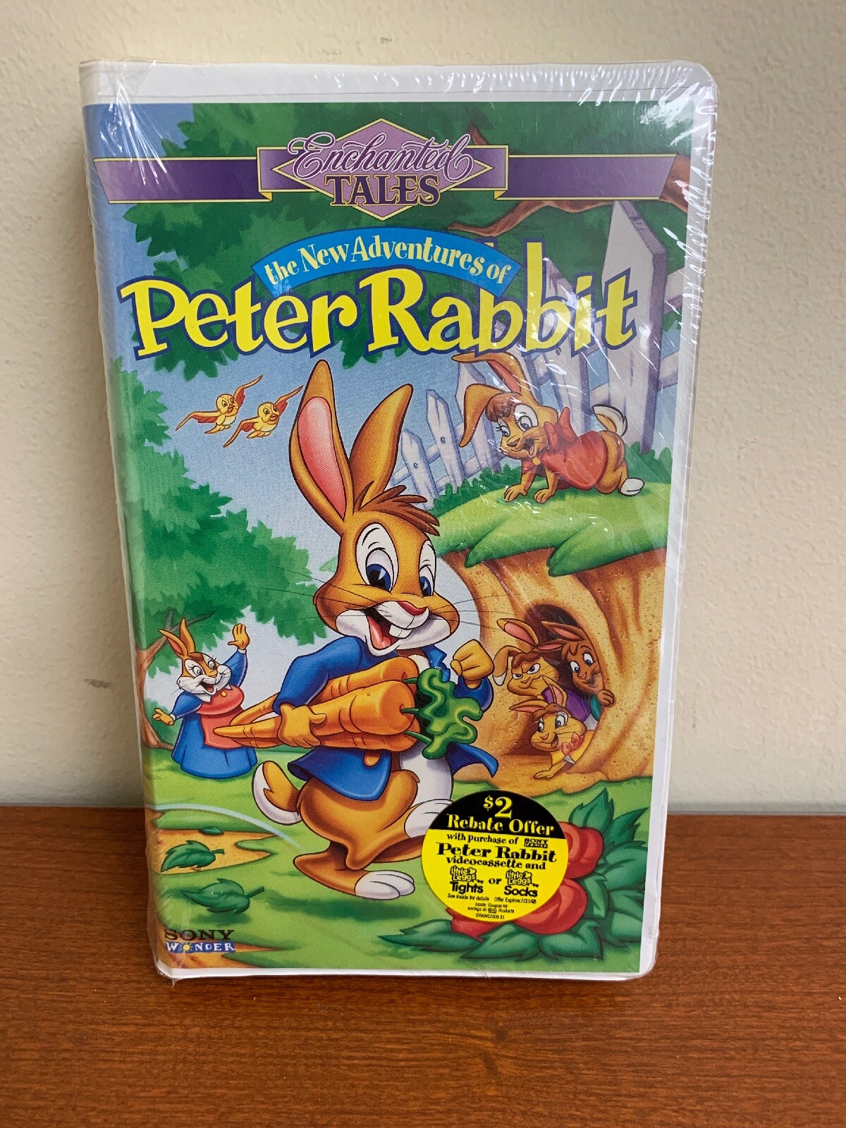 Enchanted Tales The New Adventures Of Peter Rabbit (VHS, Clamshell Case