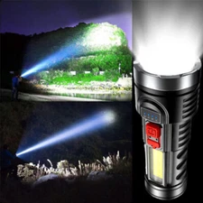 Super Bright 5500000LM 4-Modes COB Torch USB Rechargeable Flashlight Spotlight