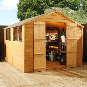 wooden shed 10x6 10x8 12x6 shiplap osb apex sheds wooden