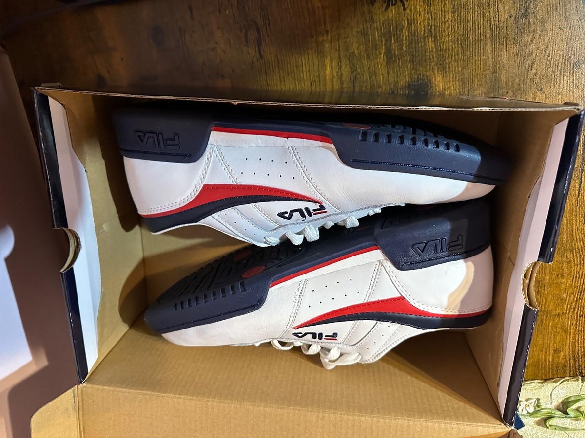 FILA Men's Original Fitness Sneaker, M US White