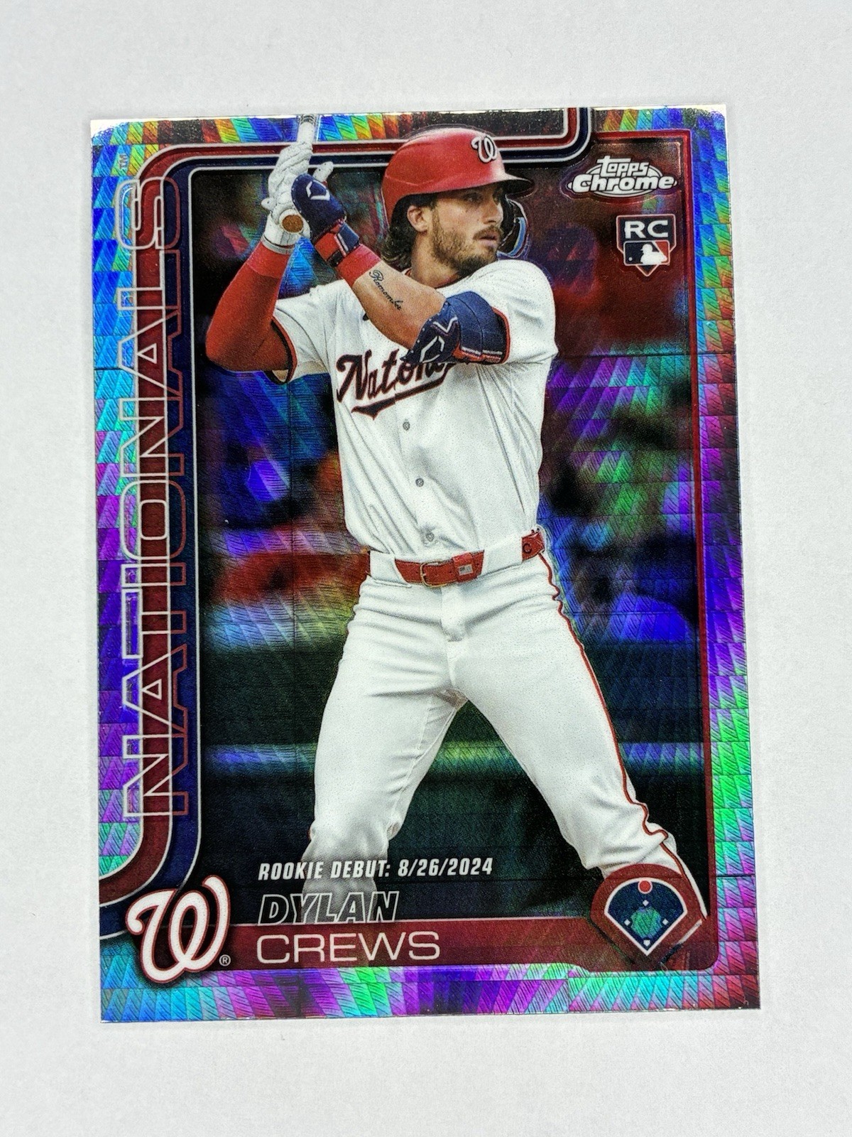 2025 Topps Chrome - Dylan Crews #146 Prism Refractor (RC)