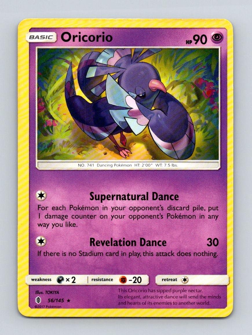 Oricorio 56/145 Rare Guardians Rising Pokemon Near Mint