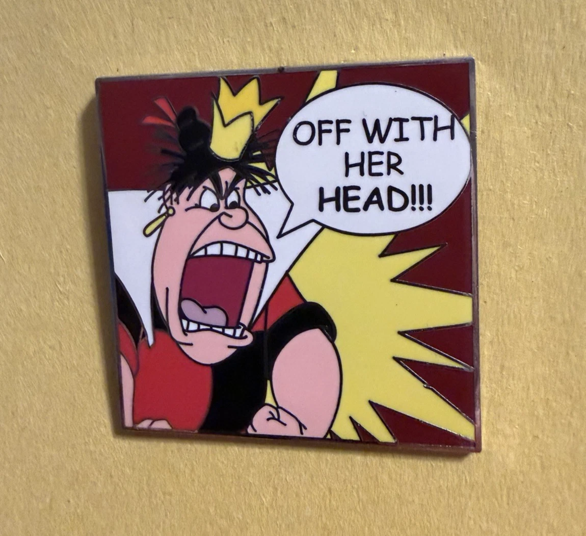 Disney Pin Villains Comic Book Mystery Queen of Hearts Alice in Wonderland