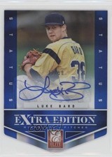 2012 Elite Extra Edition Status Blue Die-Cut Signatures 12/50 Luke Bard Auto 0c2