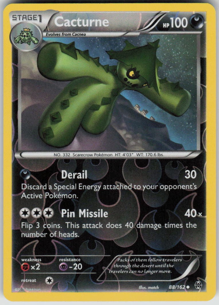 Pokemon Cacturne Uncommon XY - BREAKthrough 88/162 NM