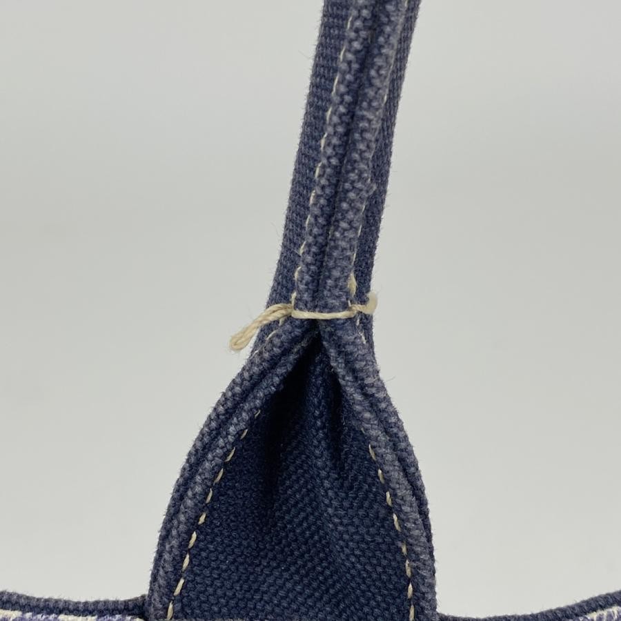 PRADA Canapa Tote 2-Way Shoulder Bag Denim Navy with Shoulder Strap #BS1771 thumbnail 6