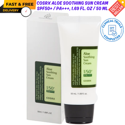 #ad COSRX Aloe Soothing Sun Block Cream SPF50 PA 1.69 fl. oz 50 ml FAST SHIP $11.77