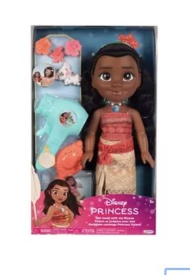 Frozen Get Ready with Me Large Doll and Hair Play Set -Moana