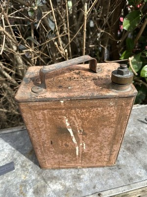 Leichtes Schieferöl zwei Gallonen Benzinkanister Marine Boot Benzindose ungewöhnlich selten original
