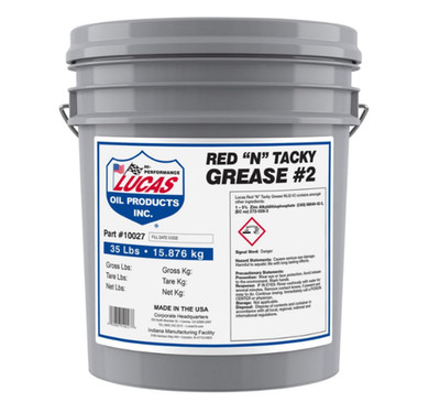 Lucas Oil 10027-Pk1 Red 'N' Tacky Grease 35 Lb