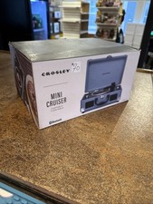 Crosley Mini Cruiser Portable Turntable 3  Bluetooth Grey