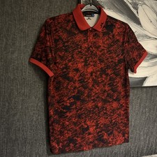 Image of J. Lindeberg Polo Shirt Mens Camo Slim Fit Golf Stretch S/M 40” Chest RRP £95