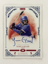 2022 Onyx Vintage Yosy Galan RC Auto VAYO Texas Rangers