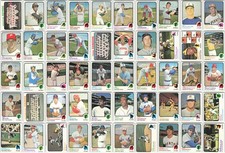 1973 Topps Vintage Lot of 50 VG-EX MLB Baseball Cards Partial Set Collection