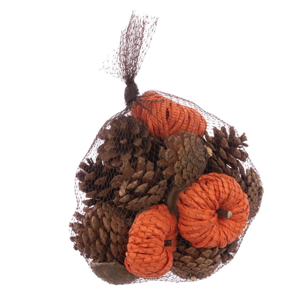 Autumn Pumpkin Pine Cone Bag Mix
