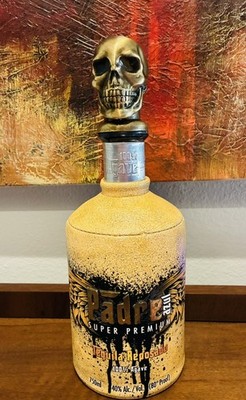 EMPTY BOTTLE 750 Ml Gold Pādre Azul Super Premium Tequila Bottle