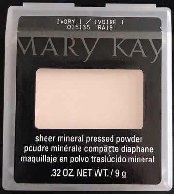 New In Package Mary Kay Sheer Mineral Pressed Powder Ivory 1 Full Size Fast Ship